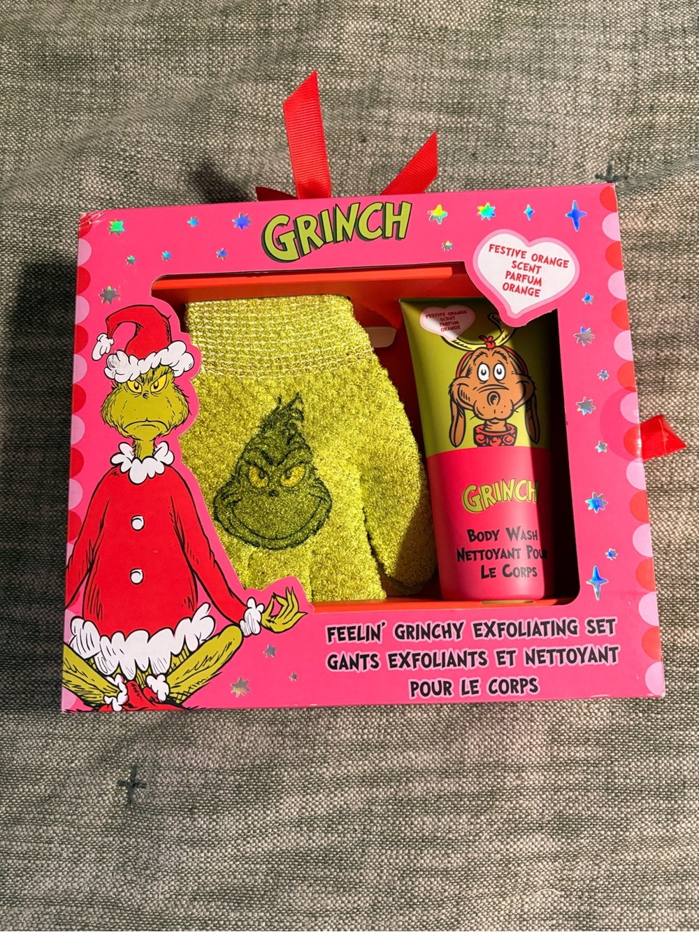 Grinch Feelin' Grinchy Exfoliating Set - Yellow